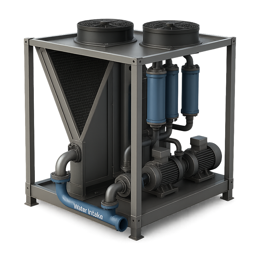 3D visual: cooling infrastructure integration